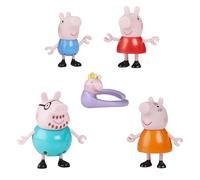 Peppa Pig Peppa et sa Famille de 5, Coffret de Figurines, Rose