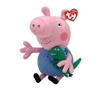 Peppa Pig - Peppa le cochon - Peppa Large - George - Peluche - 28 cm