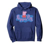 Peppa Pig Peppa Logo Sweat à Capuche, Unisexe pour Adultes, Bleu Marine, XXL