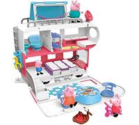 Peppa Pig Peppa's Adventures Camping-Car de la Famille Pig Jouet préscolaire Transformable, Joue des Sons et de la Musique, à partir de 3 Ans, único
