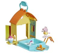 Peppa Pig Peppa's Adventures Peppas Kit de Jour de Piscine Jouet préscolaire Contient 1 Figurine et 4 Accessoires, Convient à partir de 3 Ans