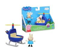 Peppa Pig Peppa's Adventures Petit hélicoptère, 1 figurine Rebecca Rabbit de 7,5 cm inspirée du dessin animé, dès 3 ans