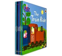 Peppa Pig Peppa's Awesome Adventures Storybook Collection 10 Books Set (Train Ride, Library, Time Capsule, Paper Planes, Garden Games, picnic, Rainbow, A Trip to the Moon, Fun at the Fair & More)