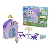 Peppa Pig Peppa's Club Peppa's Ice Cream Shop Jouet préscolaire ; 1 Figurine, 4 Accessoires, poignée de Transport, pour Enfants de 3 Ans et Plus, Multicolore (F4387)