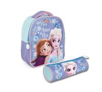 Peppa Pig PICOBOX, Sac à Dos La Reine des Neiges Enfant 3 ans avec Trousse Scolaire, Frozen, Légère avec Fermeture Eclair, Idéale pour les Premières Années Scolaires, 24 x 10 x 20 cm