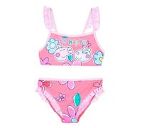 Peppa Pig Pig Bikini pour fille | Petits cadeaux pour enfants | Maillot de bain 2 pièces | Indispensable pour les vacances | Natation | Maillot de bain | Jouet d'extérieur, Rose, 116