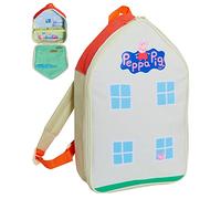 Peppa Pig Playhouse Sac à dos avec intérieur complet et étagère pliable pour enfants, sac à dos de voyage pour jouets, multicolore, taille unique