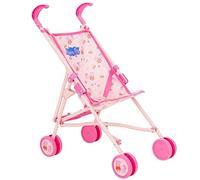 Peppa Pig Poussette simple | Poussette jouet pour enfants en motif Peppa Pig | Poussette pliable pour enfants | Jeu de rôle | À partir de 3 ans