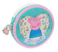 SAFTA - Trousse - round, 18-piece - Peppa Pig "Pretty Flowers"