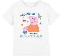 Peppa Pig - "Promue au Grand Frère" T-Shirt pour enfants TV15167 (128) (Weiß)