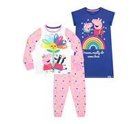 Peppa Pig Pyjama Fille et Chemise de Nuit Multicolore 7-8 Ans