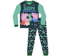 Peppa Pig Pyjama Garçon George, Pyjama Enfant Manches Longues, Ensemble Pjs Garçon George Pig 7-8 Ans