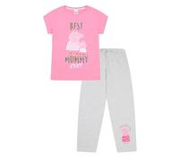 Peppa Pig Pyjama long en coton pour femme « Best Mummy Ever », rose, 38-40