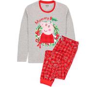 Peppa Pig - Pyjama pour femme - design de Noël NS6679 (M) (Rouge/Gris)