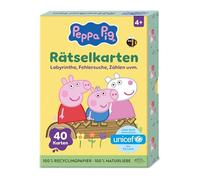 Peppa Pig Rätselkarten: Labyrinthe, Fehlersuche, Zählen u. v. m.: 40 knifflige Rätselkarten mit Lösungen auf den Rückseiten für Kinder ab 4 Jahren