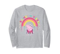 Peppa Pig Rainbow Vibes Stars Happy Friends Classic Forever Manche Longue