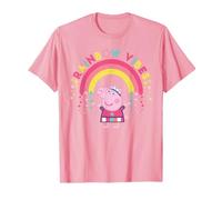 Peppa Pig Rainbow Vibes Stars Happy Friends Classic Forever T-Shirt