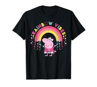 Peppa Pig Rainbow Vibes Stars Happy Friends Forever Classic T-Shirt
