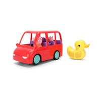 Jada Peppa Pig 9336368314R00 Voiture familiale avec Figurines Fixes de Peppa, Maman Pig et Bébé, Facile à Utiliser, Licence Officielle, à partir de 3 Ans