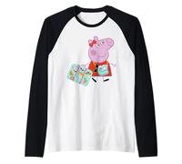 Peppa Pig Ready to Travel UK to USA Suitcase Camara Glasses Manche Raglan