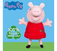 Peppa Pig- Red Dress Peppa-Peluche Écologique-Matériaux 100% Recyclés, 07356