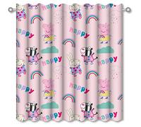 Peppa Pig Rideaux Tempête Rose