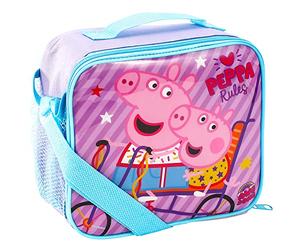 Peppa Pig Sac à déjeuner isotherme rectangulaire pour enfants, taille parfaite pour collations chaudes ou froides, sans BPA (1225HV-1176)