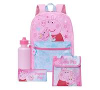 Peppa Pig Sac À Dos Enfant, Sac Enfant Fille 4 Pièces, Pink, One Size