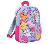 Peppa Pig Sac à dos officiel Peppa & Friends pour la rentrée - Déjeuner - Transport livre de contes, rose, taille unique