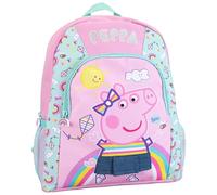 Peppa Pig Sac à dos Sac arc-en-ciel | Sac à dos d'école pour fille | Sacs à dos pour enfants | Taille rose