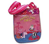 Peppa Pig Sac à main rose Peppa Pig pour filles, petit sac scolaire, avec licornes scintillantes, (CyP Brands)