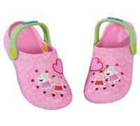 Peppa Pig Sandales Sabots pour Filles + Badges à Breloques Chaussures d'intérieur Peppa pour Enfants