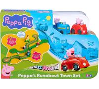 Peppa Pig Saust durch Peppas ¿Runabout Town Set Motorisierte Fahrzeuge Track