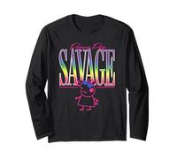 Peppa Pig Savage Rainbow Neon Big Chest Poster Manche Longue