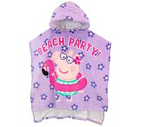 Peppa Pig Serviette Poncho Fille Violet Taille Unique