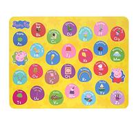 Peppa Pig Set de Table pour Enfant - Lavable - Réutilisable - Jaune - Taille Unique
