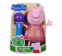 Peppa Pig, Sing With Me Peppa, peluche interactive, peluche musicale avec microphone, jouets, cadeau pour enfants d'âge préscolaire