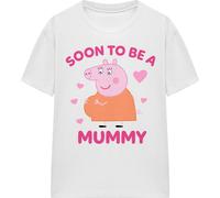 Peppa Pig - "Soon To Be" T-shirt Homme/Femme Unie TV15185 (L) (Blanc)