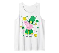 Peppa Pig St. Patrick's Day Shamrocks and Leprechaun Hat Débardeur