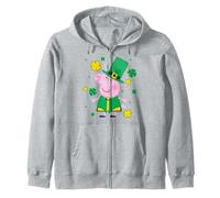 Peppa Pig St. Patrick's Day Shamrocks and Leprechaun Hat Sweat à Capuche