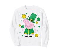 Peppa Pig St. Patrick's Day Shamrocks and Leprechaun Hat Sweatshirt