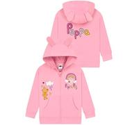 Peppa Pig Sweat Capuche Fille avec Oreilles 3D, Vetement Fille, Sweat A Capuche Enfant en Coton, Rose 4-5 Ans