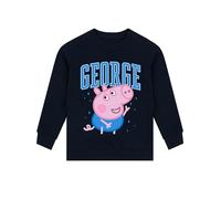 Peppa Pig Sweats Garçon | Coton Sweat Enfant Garcon | George Pig Vêtements Garçon | Bleu 5-6 Ans