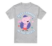 Peppa Pig - T-shirt BEST GRANDPA IN THE WORLD - Adulte (TV21384)