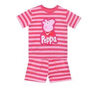 Peppa Pig T-Shirt et Short | Vetement Fille Ete | Tenue Serviette de Plage Rose 3-4 ans