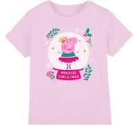 Peppa Pig - T-shirt "Magical" pour enfants - design de Noël TV5030 (152-158) (Rose clair)