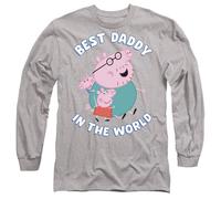 Peppa Pig - T-shirt manches longues BEST DADDY IN THE WORLD - Adulte (TV23920)