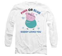 Peppa Pig - T-shirt manches longues PINK OR BLUE DADDY LOVES YOU - (TV21399)