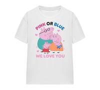 Peppa Pig - T-shirt motif/style Famille PINK OR BLUE WE LOVE YOU - (TV21872)