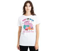 Peppa Pig - T-shirt motif/style Famille PINK OR BLUE WE LOVE YOU - (TV21872)